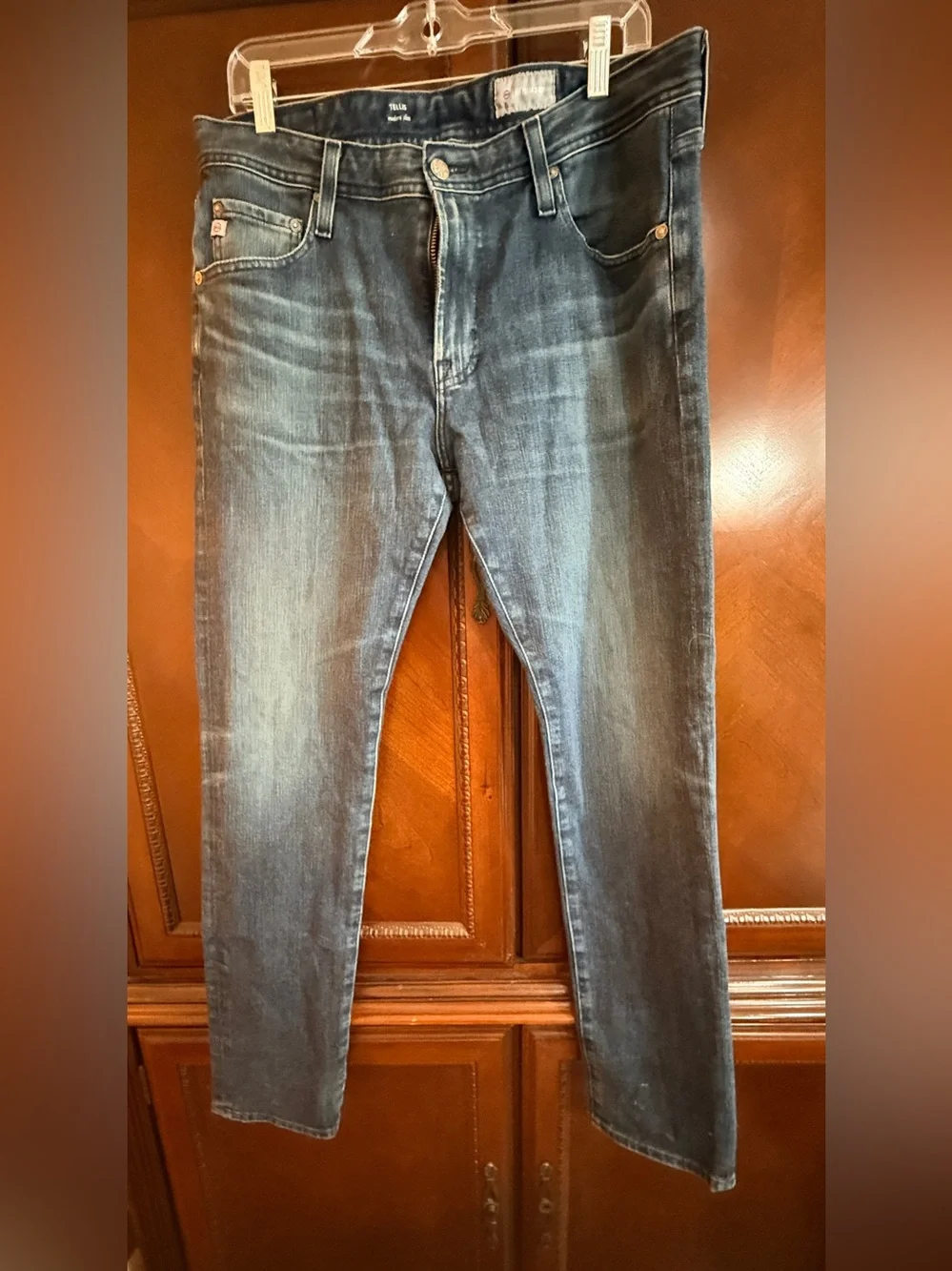 Ag Adriano Goldschmied GUC  Tellis modern slim Dark Blue Washed  Jeans Sz 33x33